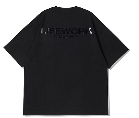 LIFE WORK Radoc Supima Short Sleeve T-shirt-Black