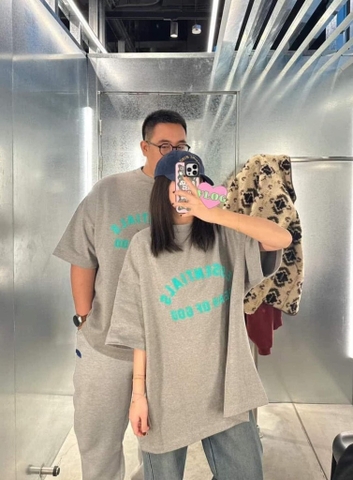 Fear of God Essentials Heavy Jersey S/S Tee Dark Heather Oatmeal