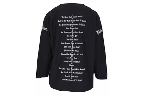 Yeezy GOSHA VULTURES BLACK LONG T