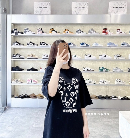 LIFE WORK MONOGRAM T-SHIRT WHITE LW232TS121