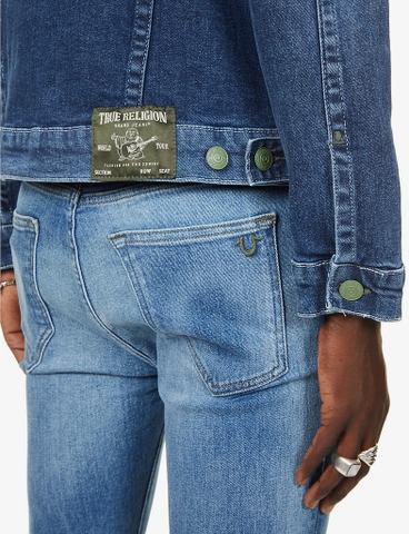 TRUE RELIGION Jimmy relaxed-fit stretch cotton-blend denim jacket