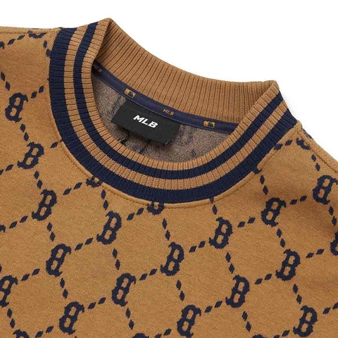 MLB Diamond Monogram Jacquard Overfit Sweatshirt Boston Red Sox