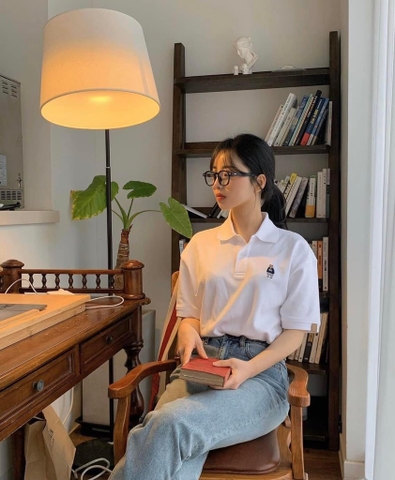 WHOAU STEVE BEAR POLO-SHIRT White