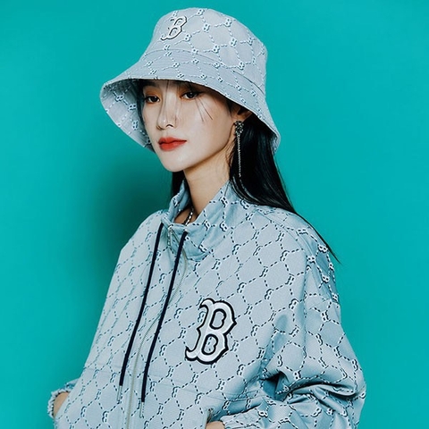 MLB Monogram Diamond Bucket Hat Boston Red Sox 3AHTM032N-43GRS