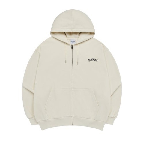 ADLV GOLD CHAIN BEAR DOLL HOODIE ZIP UP CREAM