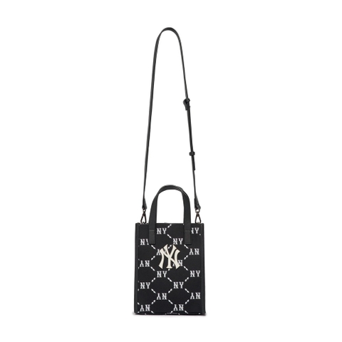 MLB Dia Mono Jacquard Phone Pouch New York Yankees Black