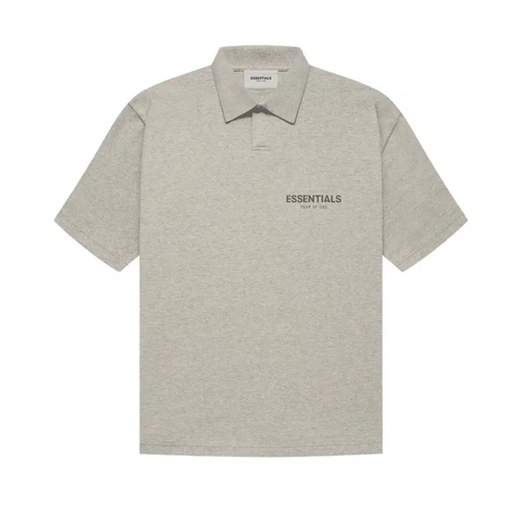 Fear Of God Essentials SS Polo Dark Heather Oatmeal