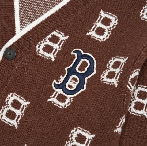MLB CARDIGAN CLASSIC MONOGRAM CARDIGAN BOSTON REDSOX