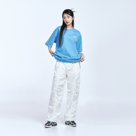 ADLV GOLD CHAIN BEAR DOLL SHORT SLEEVE T-SHIRT BLUE