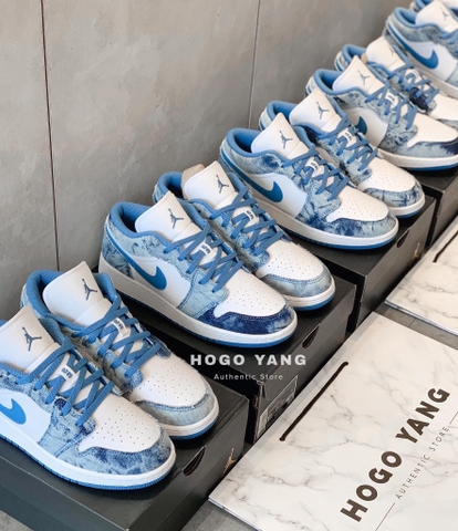 Jordan 1 Low GS Washed Denim