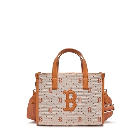 MLB Big Diamond Monogram Jacquard Small Tote Bag Boston Red Sox 3AORS013N-43BRS