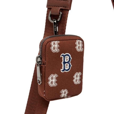 MLB CLASSIC MONOGRAM JACQUARD CROSS BAG BOSTON REDSOX