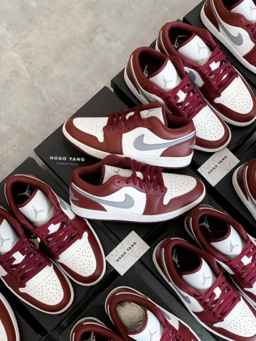 Jordan 1 Low White Bordeaux
