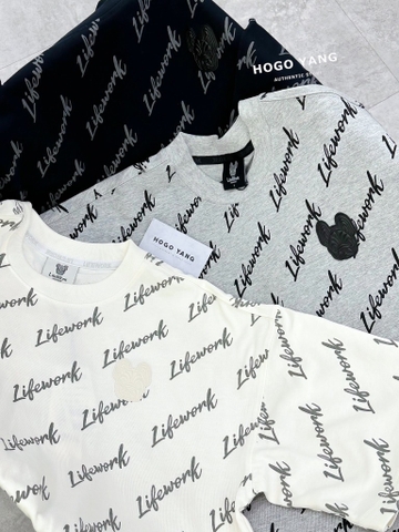 LIFE WORK T-SHIRT LW242TS070-1 WHITE