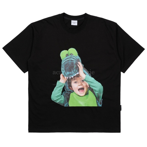 ADLV BABY FACE CROCODILE DOLL SHORT SLEEVE T-SHIRT BLACK