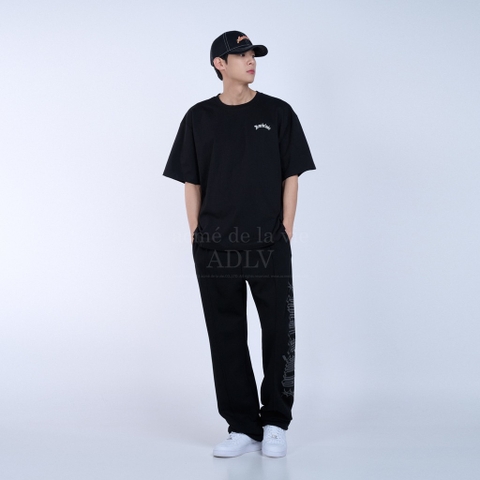 ADLV GOLD CHAIN BEAR DOLL SHORT SLEEVE T-SHIRT BLACK