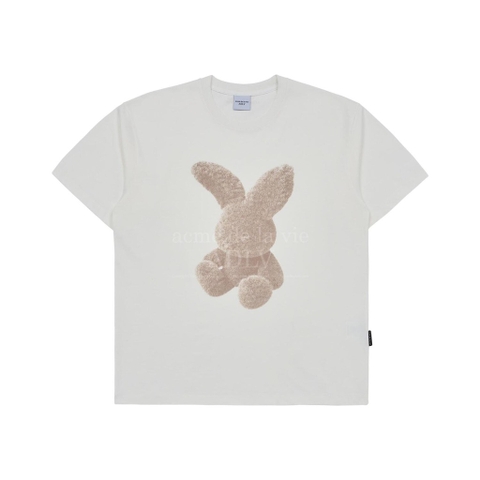 ADLV CREAM FUZZY RABBIT SHORT SLEEVE T-SHIRT CREAM