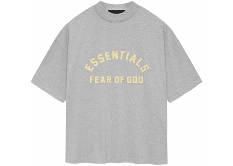 Fear of God Essentials Heavy Jersey Crewneck Tee Light Heather Grey