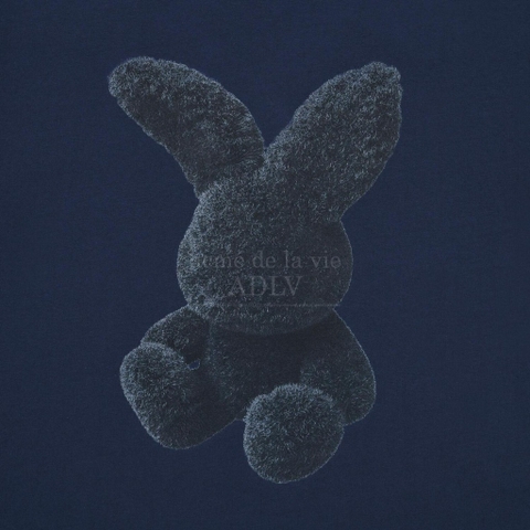 ADLV NAVY FUZZY RABBIT SHORT SLEEVE T-SHIRT NAVY