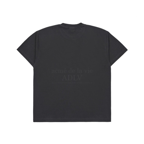ADLV A STENCIL LOGO SHORT SLEEVE T-SHIRT CHARCOAL