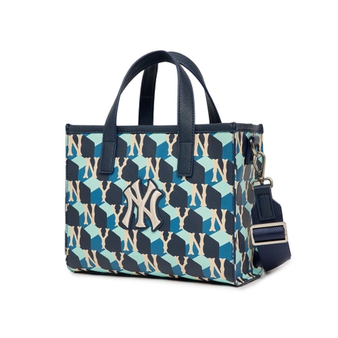MLB Cube Monogram Small Tote Bag New York Yankees 3AORS022N-50NYD
