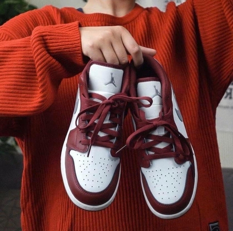 Jordan 1 Low White Bordeaux