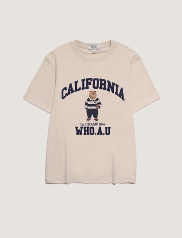 WHOAU T-Shirt WHRAD2312U (Beige)