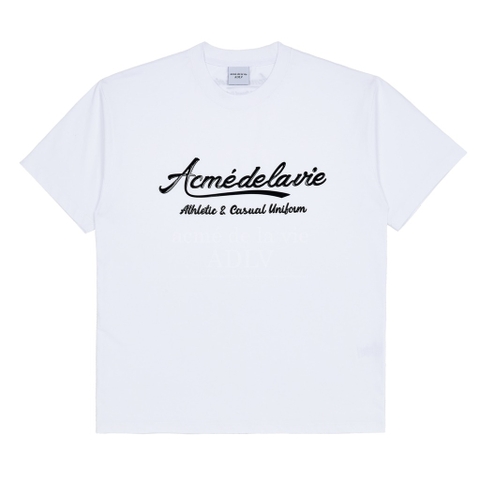 ADLV GEL PRINTING LOGO SHORT SLEEVE T-SHIRT WHITE