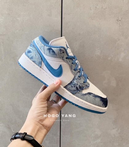 Jordan 1 Low GS Washed Denim