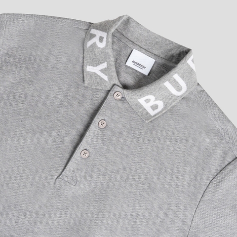 Burberry Logo Neck Detail Polo Shirt