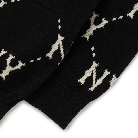 MLB CARDIGAN DIAMOND MONOGRAM FRONT PANEL PATTERN CARDIGAN NEW YORK YANKEES