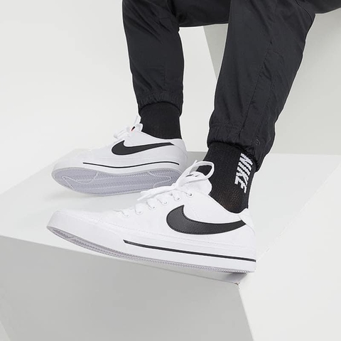 Nike Court Legacy Canvas White Black