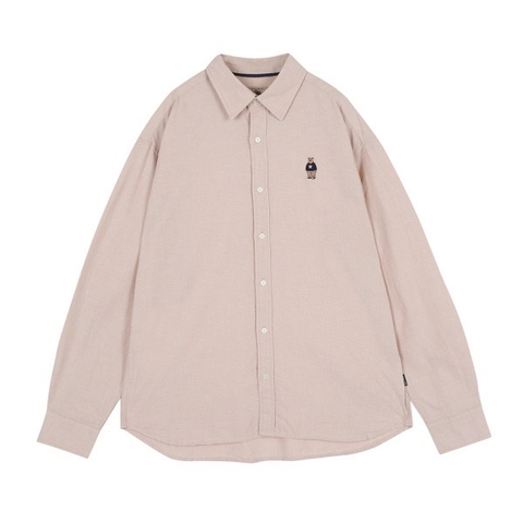 WHOAU Steve Oxford Shirt Beige