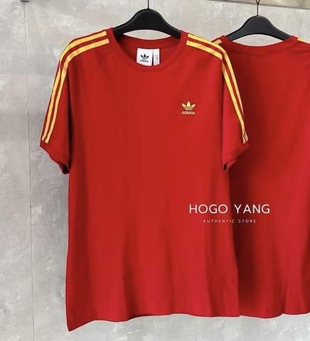 Adidas 3-Stripes Tee Red HK7419