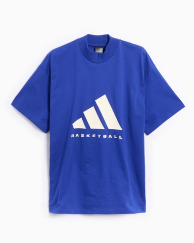 Adidas Jersey Cotton One Basketball Tank Top - Blue IX1967