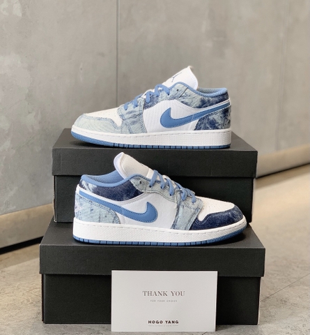 Jordan 1 Low GS Washed Denim