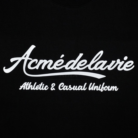 ADLV GEL PRINTING LOGO SHORT SLEEVE T-SHIRT BLACK