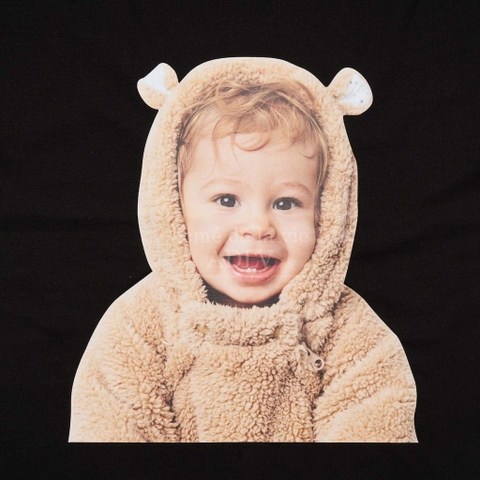 ADLV BABY FACE BEAR DOLL SHORT SLEEVE T-SHIRT BLACK
