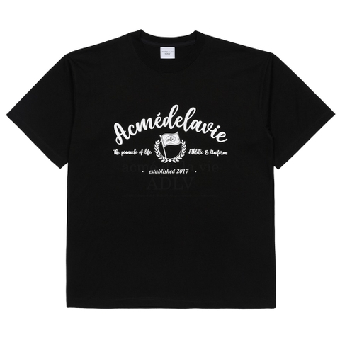 ADLV SCRIPT FLAG LOGO SHORT SLEEVE T-SHIRT BLACK