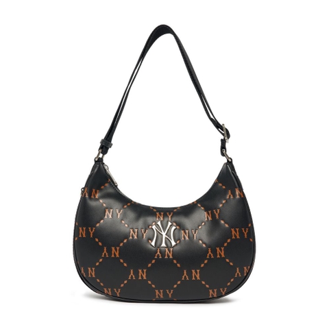 MLB DIA MONOGRAM PU EMBO L-HOBO BAG NEW YORK YANKEES