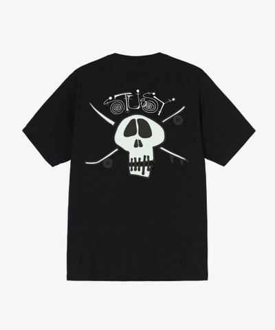STUSSY SUFT SKATE SKULL TEE BLACK