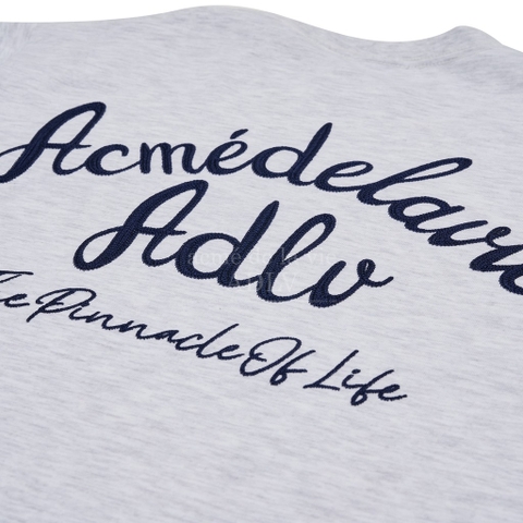 ADLV SCRIPT LOGO EMBROIDERY SHORT SLEEVE T-SHIRT MELANGE