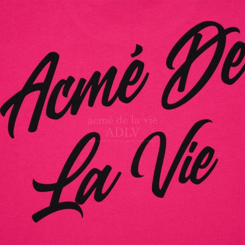 ADLV SCRIPT LOGO PRINTING SHORT SLEEVE T-SHIRT PINK
