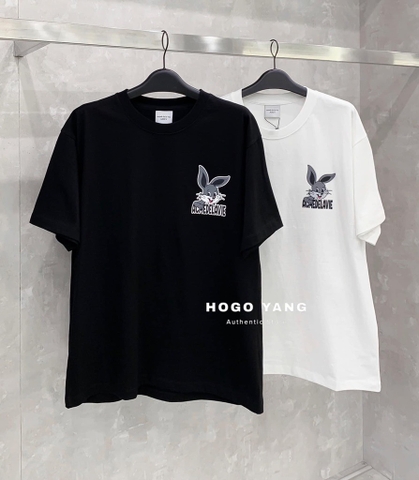 ADLV CARTOON RABBIT SHORT SLEEVE T-SHIRT WHITE