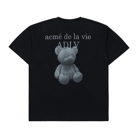 ADLV Fuzzy Bear Short Sleeve T-Shirt Black