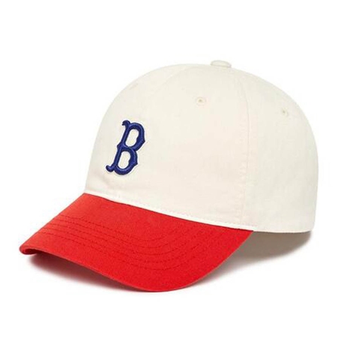 MLB Basic Color Block Unstructured Ball Cap Boston Red Sox 3ACP3303N-43RDS