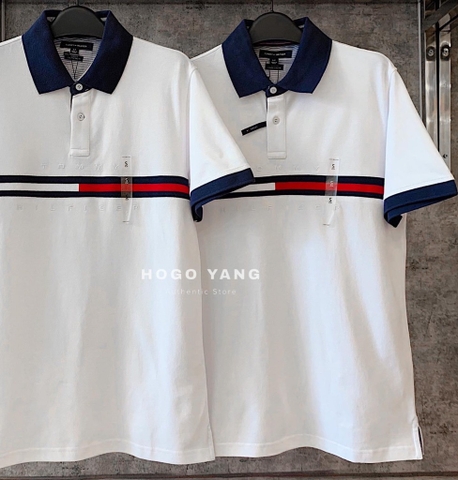 TOMMY HILFIGER SLIM FIT FLAG POLO