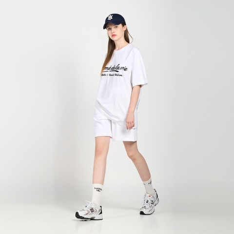 ADLV GEL PRINTING LOGO SHORT SLEEVE T-SHIRT WHITE