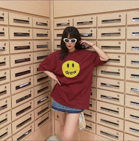 DREW HOUSE MASCOT SS TEE BURGUNDY