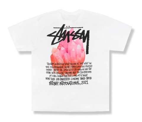 STUSSY REFLECTION TEE WHITE